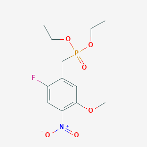 molecular formula C12H17FNO6P B1471979 Diethyl (2-fluoro-5-methoxy-4-nitrobenzyl)phosphonate CAS No. 1257997-13-9