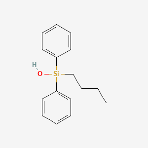 molecular formula C16H20OSi B14719912 Butyl(diphenyl)silanol CAS No. 17964-41-9