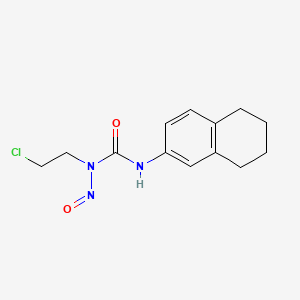 molecular formula C13H16ClN3O2 B14719932 Urea, 1-(2-chloroethyl)-1-nitroso-3-(5,6,7,8-tetrahydro-2-naphthyl)- CAS No. 13909-32-5