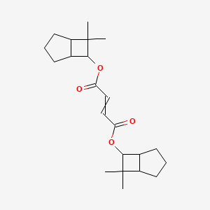 molecular formula C22H32O4 B14719955 Bis(6,6-dimethyl-7-bicyclo[3.2.0]heptanyl) but-2-enedioate CAS No. 10433-30-4