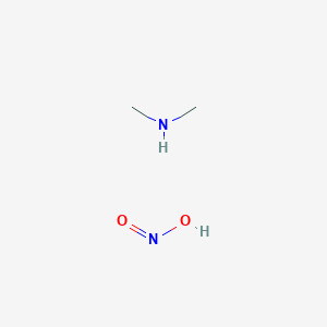 molecular formula C2H8N2O2 B14720075 N-methylmethanamine;nitrous acid CAS No. 20591-03-1