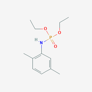 molecular formula C12H20NO3P B14720177 Phosphoramidic acid, 2,5-xylyl-, diethyl ester (8CI) CAS No. 22846-97-5