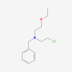 molecular formula C13H20ClNO B14720235 N-Benzyl-2-chloro-N-(2-ethoxyethyl)ethanamine CAS No. 6336-90-9