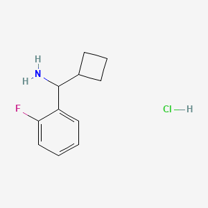 molecular formula C11H15ClFN B1472025 Cyclobutyl(2-fluorophenyl)methanamine hydrochloride CAS No. 1864062-22-5