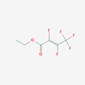 molecular formula C6H5F5O2 B14720250 Ethyl 2,3,4,4,4-pentafluorobut-2-enoate CAS No. 20578-74-9