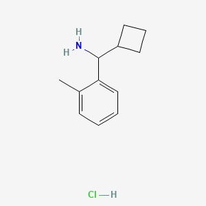 molecular formula C12H18ClN B1472026 Cyclobutyl(o-tolyl)methanamine hydrochloride CAS No. 1864063-38-6