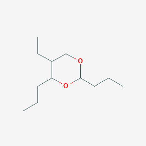 molecular formula C12H24O2 B14720328 5-Ethyl-2,4-dipropyl-1,3-dioxane CAS No. 6413-83-8