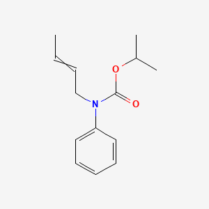 molecular formula C14H19NO2 B14720339 propan-2-yl N-but-2-enyl-N-phenylcarbamate CAS No. 6301-17-3