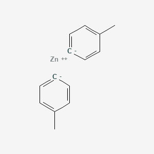 molecular formula C14H14Zn B14720475 Zinc, bis(4-methylphenyl)- CAS No. 15106-88-4