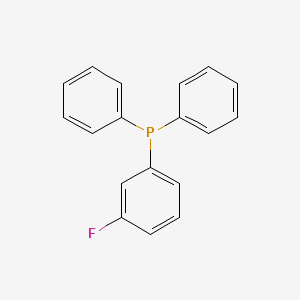 molecular formula C18H14FP B14720488 Phosphine, (3-fluorophenyl)diphenyl- CAS No. 21388-29-4