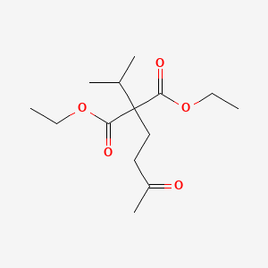 molecular formula C14H24O5 B14720537 Diethyl (3-oxobutyl)(propan-2-yl)propanedioate CAS No. 13387-67-2
