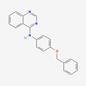 molecular formula C21H17N3O B14720579 N-(4-phenylmethoxyphenyl)quinazolin-4-amine CAS No. 6697-39-8