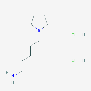 molecular formula C9H22Cl2N2 B1472060 5-(Pyrrolidin-1-yl)pentan-1-amine dihydrochloride CAS No. 1624260-73-6