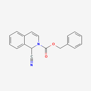 molecular formula C18H14N2O2 B14720642 Benzyl 1-cyanoisoquinoline-2(1h)-carboxylate CAS No. 17954-25-5