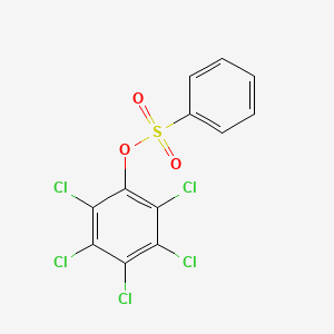 molecular formula C12H5Cl5O3S B14720657 Pentachlorophenyl benzenesulfonate CAS No. 6912-20-5
