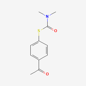 molecular formula C11H13NO2S B14720677 S-(4-acetylphenyl) dimethylcarbamothioate CAS No. 13511-90-5