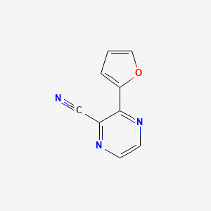 B1472068 3-(Furan-2-yl)pyrazine-2-carbonitrile CAS No. 1823582-07-5