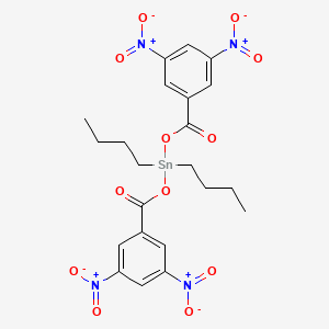 molecular formula C22H24N4O12Sn B14720697 Dibutylbis[(3,5-dinitrobenzoyl)oxy]stannane CAS No. 15081-82-0