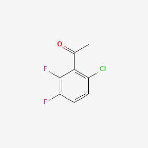 molecular formula C8H5ClF2O B1472070 6'-Chloro-2',3'-difluoroacetophenone CAS No. 1373920-86-5