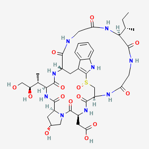 molecular formula C39H53N9O14S B14720708 Amanin CAS No. 21150-21-0