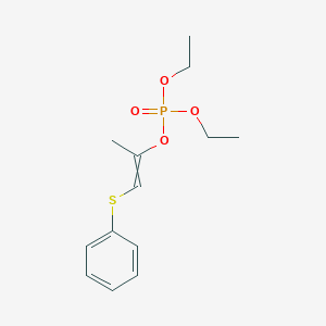 molecular formula C13H19O4PS B14720727 Diethyl 1-(phenylsulfanyl)prop-1-en-2-yl phosphate CAS No. 13693-40-8