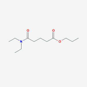 molecular formula C12H23NO3 B14720778 Propyl 5-(diethylamino)-5-oxopentanoate CAS No. 6946-56-1