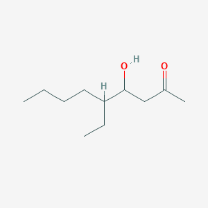 molecular formula C11H22O2 B14720786 5-Ethyl-4-hydroxynonan-2-one CAS No. 6289-50-5