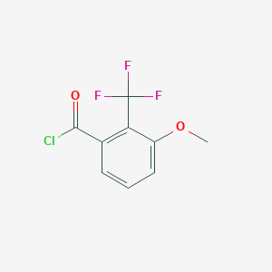 molecular formula C9H6ClF3O2 B1472079 3-Methoxy-2-(trifluoromethyl)benzoyl chloride CAS No. 1261618-61-4