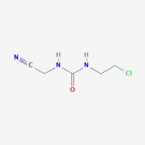 molecular formula C5H8ClN3O B14720796 1-(2-Chloroethyl)-3-(cyanomethyl)urea CAS No. 13991-67-8