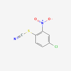 molecular formula C7H3ClN2O2S B14720806 Thiocyanic acid, 4-chloro-2-nitrophenyl ester CAS No. 6803-43-6