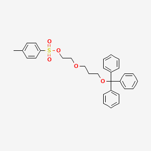 molecular formula C31H32O5S B1472081 2-(3-trityloxypropoxy)ethyl 4-methylbenzenesulfonate CAS No. 1020728-53-3