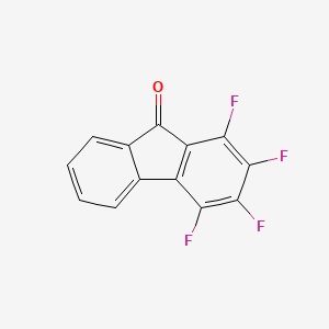 molecular formula C13H4F4O B14720952 1,2,3,4-Tetrafluoro-fluoren-9-one CAS No. 17698-86-1
