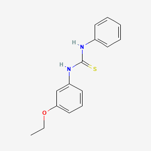 molecular formula C15H16N2OS B14721072 Thiourea, N-(3-ethoxyphenyl)-N'-phenyl- CAS No. 13140-68-6