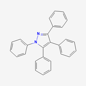 molecular formula C27H20N2 B14721117 1,3,4,5-Tetraphenyl-1H-pyrazole CAS No. 7189-13-1