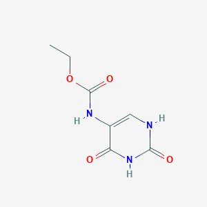 molecular formula C7H9N3O4 B14721135 ethyl N-(2,4-dioxo-1H-pyrimidin-5-yl)carbamate CAS No. 6275-97-4