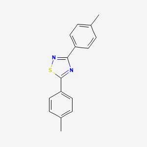 molecular formula C16H14N2S B14721149 3,5-Bis(4-methylphenyl)-1,2,4-thiadiazole CAS No. 17590-34-0