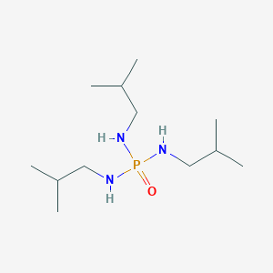 molecular formula C12H30N3OP B14721211 Phosphoric triamide, N,N',N''-tris(2-methylpropyl)- CAS No. 6141-77-1