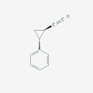 molecular formula C11H10 B1472125 (trans-2-Ethynylcyclopropyl)benzene CAS No. 2165851-63-6