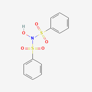 molecular formula C12H11NO5S2 B14721547 N-(Benzenesulfonyl)-N-hydroxybenzenesulfonamide CAS No. 5700-23-2