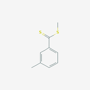 molecular formula C9H10S2 B14721558 Methyl 3-methylbenzenecarbodithioate CAS No. 5969-49-3
