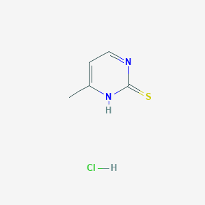 molecular formula C5H6ClN2S- B147218 2-Mercapto-4-methylpyrimidine hydrochloride CAS No. 6959-66-6