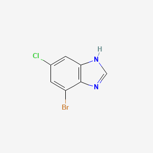 molecular formula C7H4BrClN2 B1472181 4-Bromo-6-chloro-1H-benzo[d]imidazole CAS No. 1360934-00-4