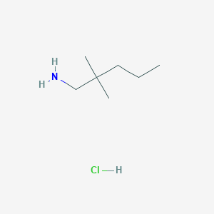 molecular formula C7H18ClN B1472197 2,2-Dimethylpentan-1-amine hydrochloride CAS No. 2098112-55-9