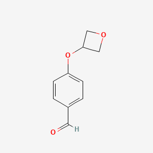 molecular formula C10H10O3 B1472227 4-(Oxetan-3-yloxy)benzaldehyde CAS No. 1513366-04-5