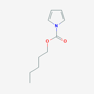 molecular formula C10H15NO2 B14722495 Pentyl pyrrole-1-carboxylate CAS No. 6306-68-9