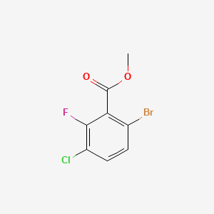molecular formula C8H5BrClFO2 B1472253 Methyl 6-bromo-3-chloro-2-fluorobenzoate CAS No. 1505850-20-3