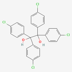 molecular formula C26H18Cl4O2 B14722543 1,1,2,2-Tetrakis(4-chlorophenyl)ethane-1,2-diol CAS No. 5418-23-5