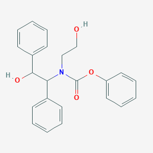 molecular formula C23H23NO4 B14722566 phenyl N-(2-hydroxy-1,2-diphenyl-ethyl)-N-(2-hydroxyethyl)carbamate CAS No. 6312-39-6