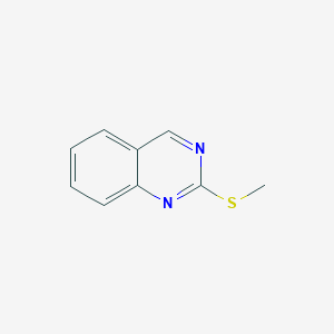 molecular formula C9H8N2S B14722616 2-(Methylsulfanyl)quinazoline CAS No. 6141-18-0