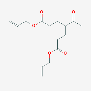 molecular formula C15H22O5 B14722648 Diprop-2-en-1-yl 4-acetylheptanedioate CAS No. 6302-52-9